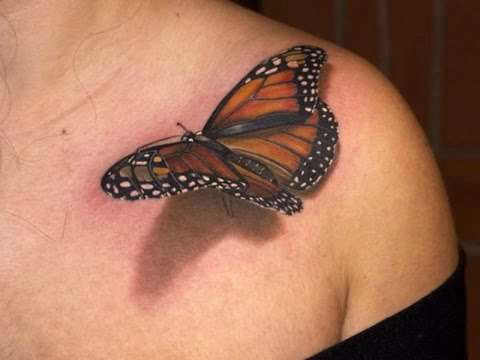 Tatuajes 3D: mariposa