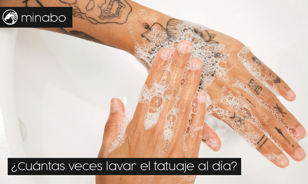 ¿Cuántas veces lavar el tatuaje al día?